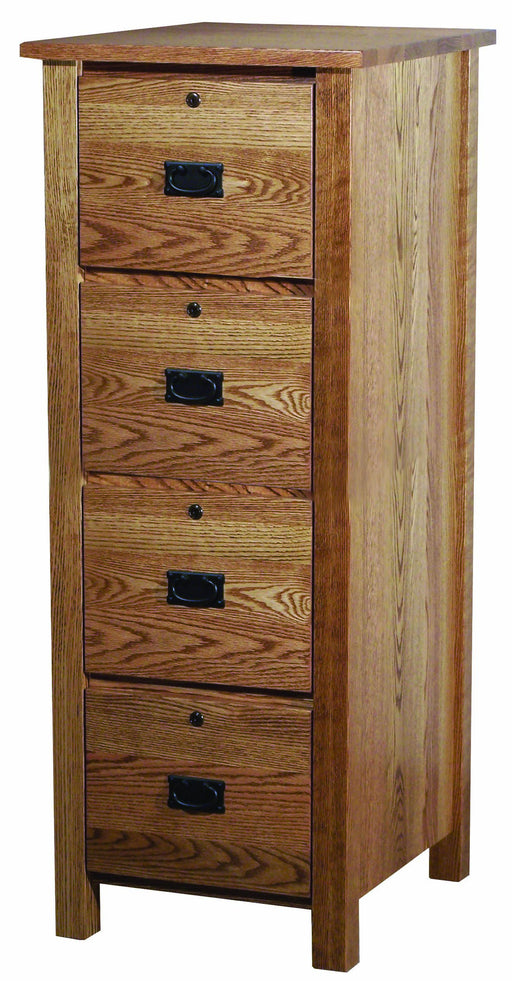 Classic Mission 4 Drawer File Cabinet