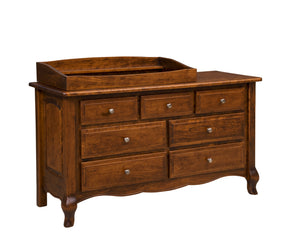 French Country 7 Drawer Dresser/Changing Table