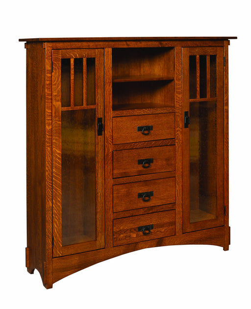 Deluxe Mission Bookcase w/drawers