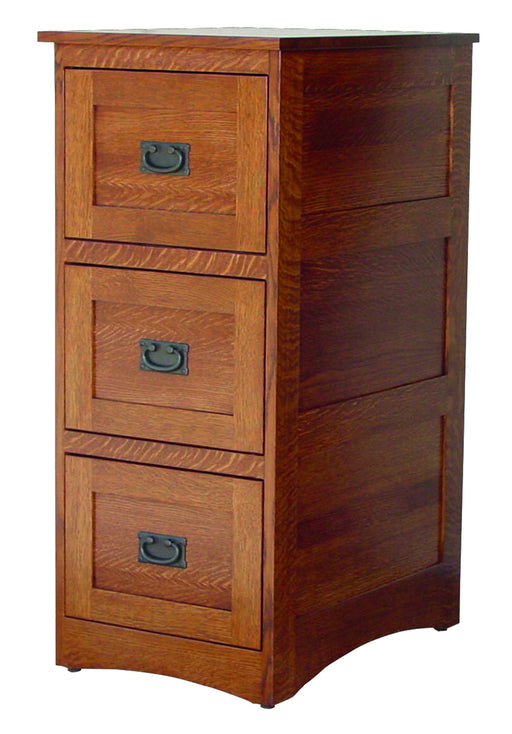 3 Drawer Deluxe File Cabinet Mission Style