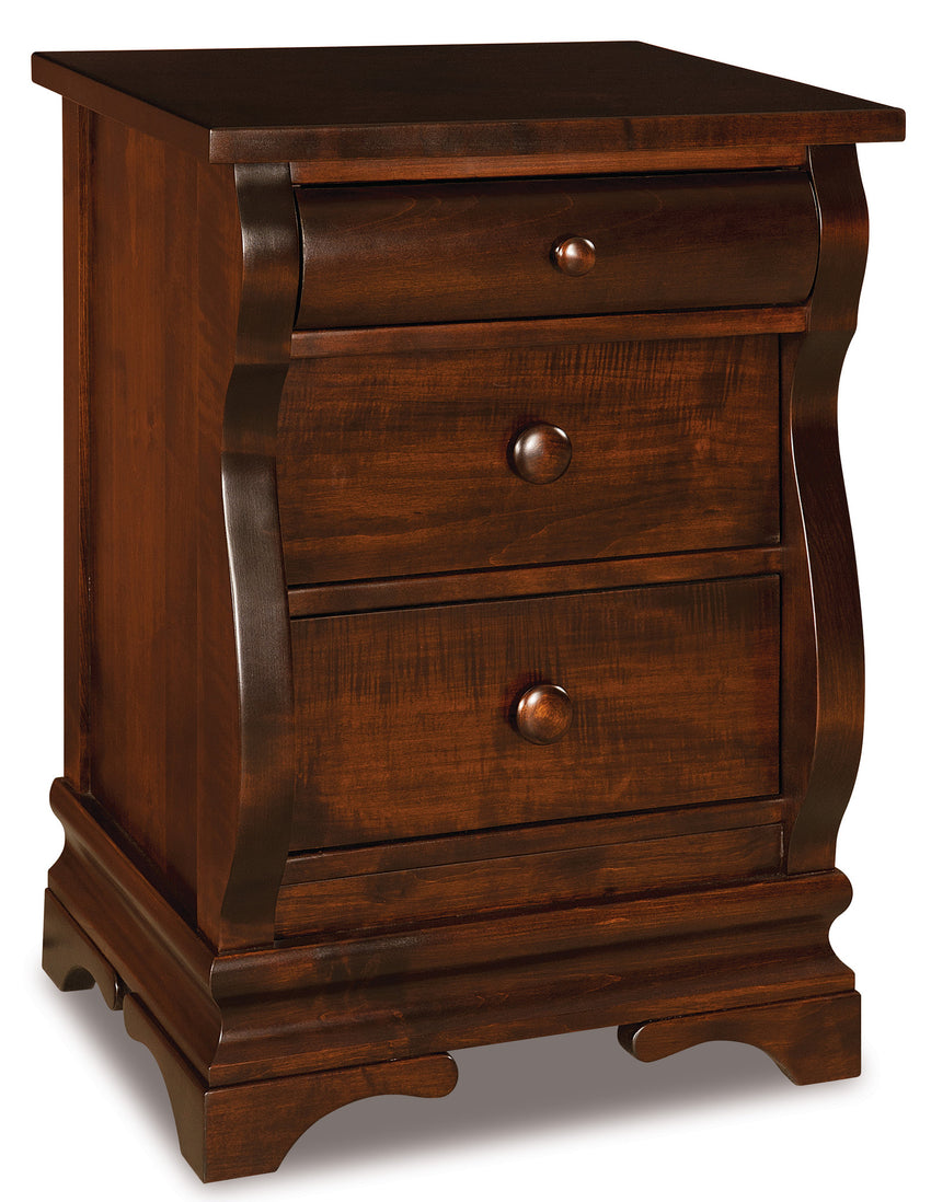 Chippewa Sleigh 3 Drawer Nightstands