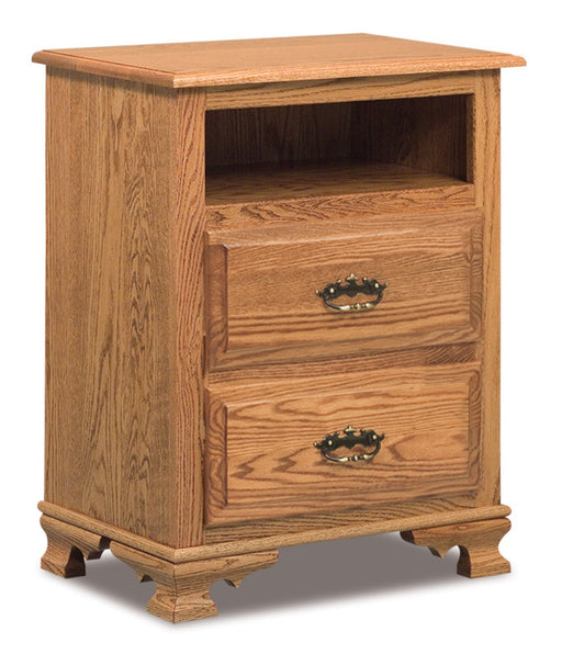 Hoosier Heritage 2 Drawer Nightstand with Opening