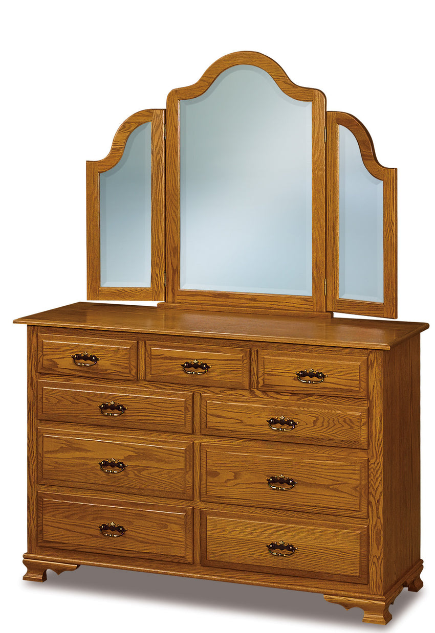 Hoosier Heritage Shorter, Mule & Vanity Dresser, Tri-View Mirror