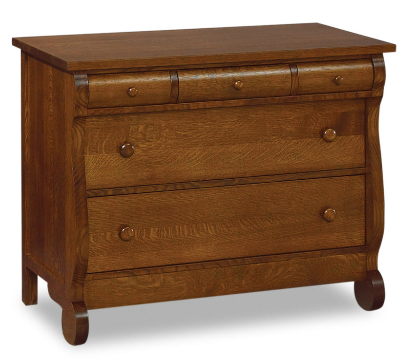 Old Classic Sleigh 5 Drawer Child's Chest