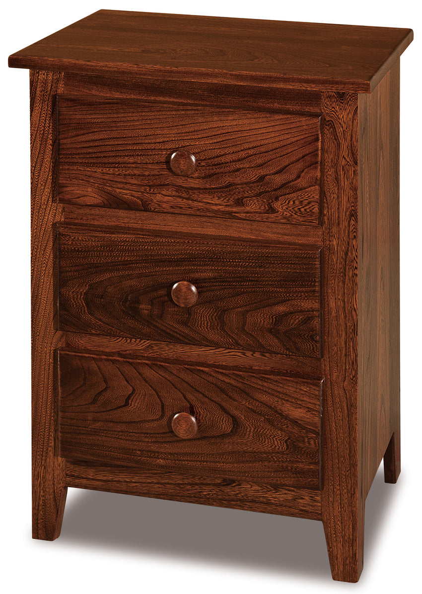 Shaker 3 Drawer Nightstand