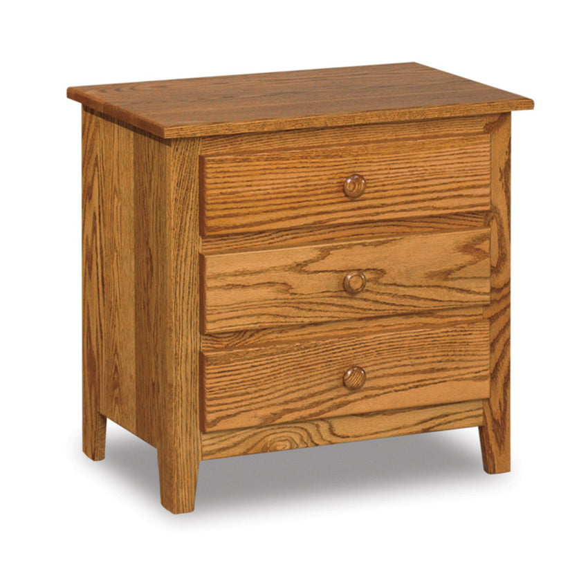 Shaker 3 Drawer Nightstand