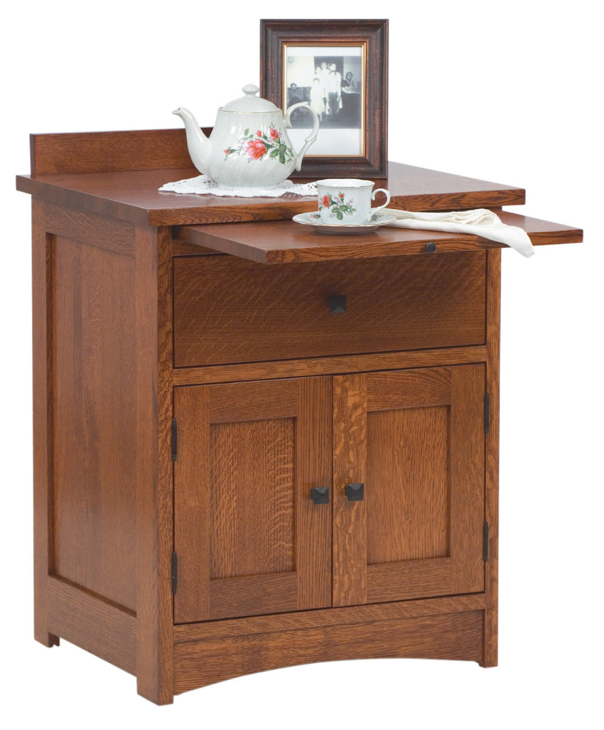 Jacobson Nightstand, 1 Drawer, 2 Door, 1 Pull Out