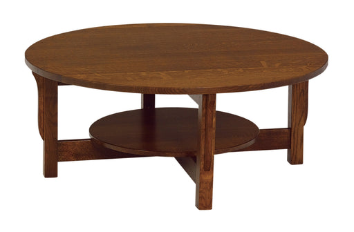 Landmark Round Coffee Table w/Shelf - No Drawer