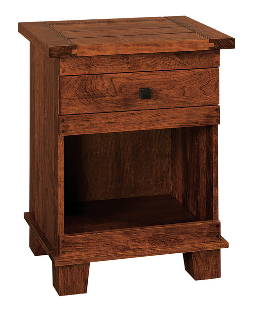 Larado Nightstand, 1 Drawer, Open Below