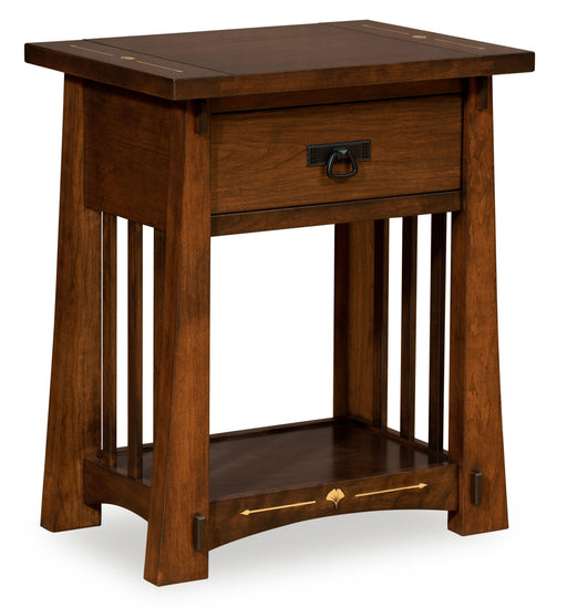 Mesa 1 Drawer Open/Slat Night Stand