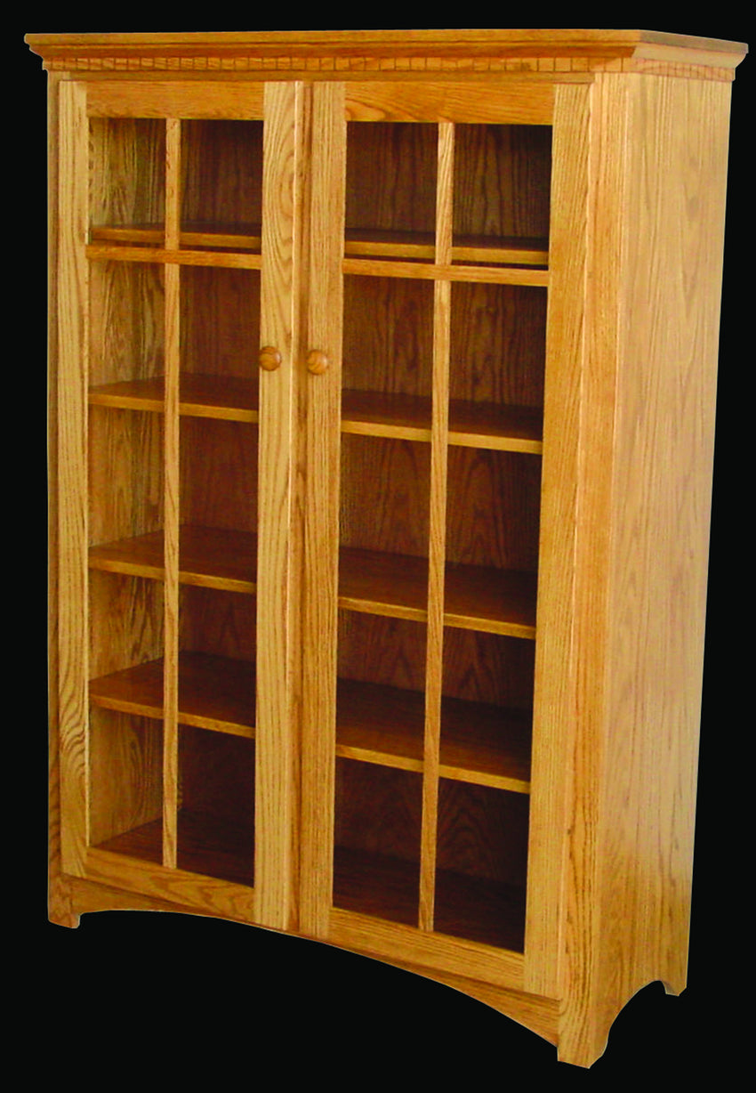 Mission Bookcase with glass doors