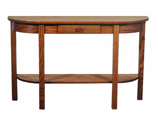 Mission Half Oval Table