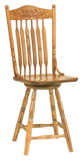 Bent Paddle (Deep Scoop) Swivel Barstool