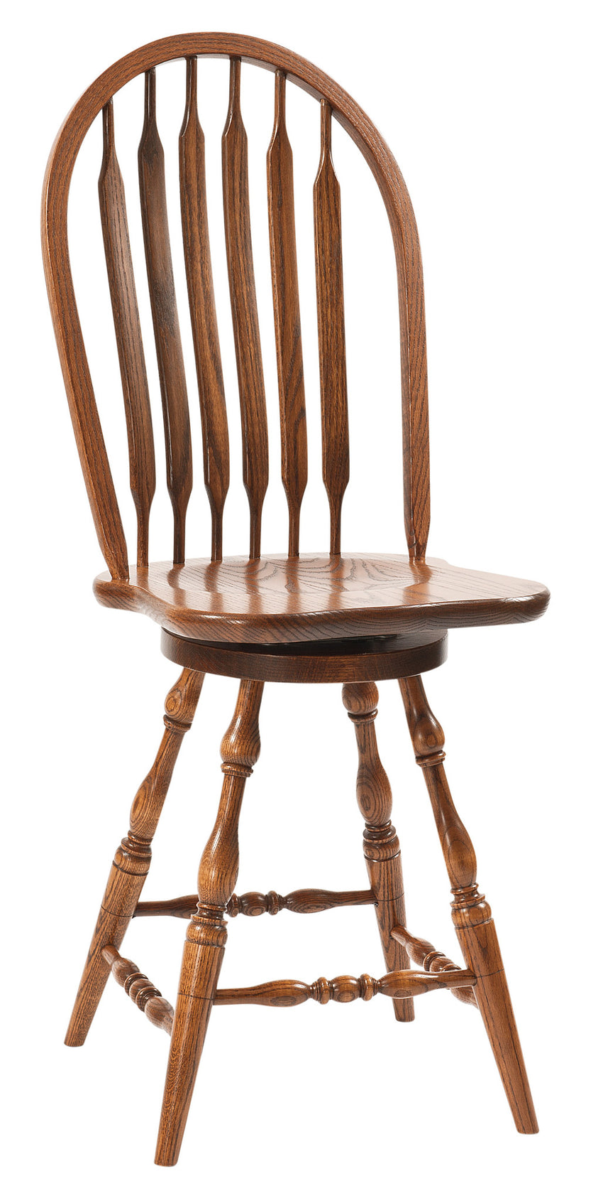 Bent Paddle (Deep Scoop) Swivel Barstool