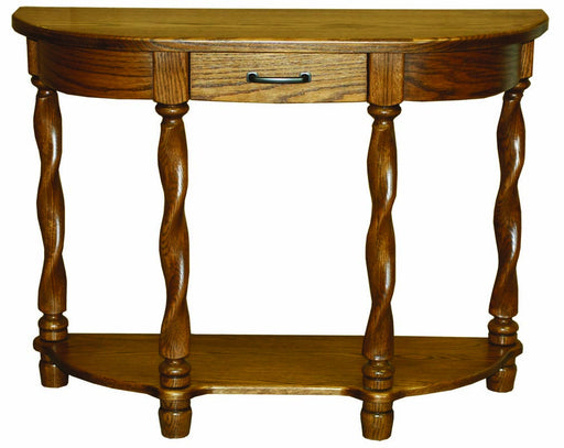 Royal Twist Half Oval Table