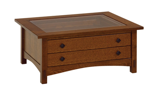 Springhill Cabinet Glass Top Coffee Table