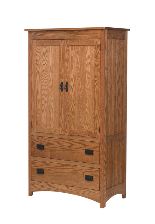 Schwartz Mission Armoire, 2 Drawers, 2 Doors