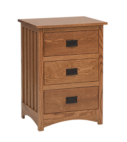 Schwartz Mission Nightstand, 3 Deep Drawers