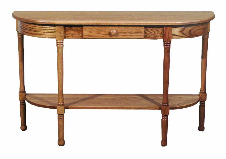 Spindle Half Oval Table