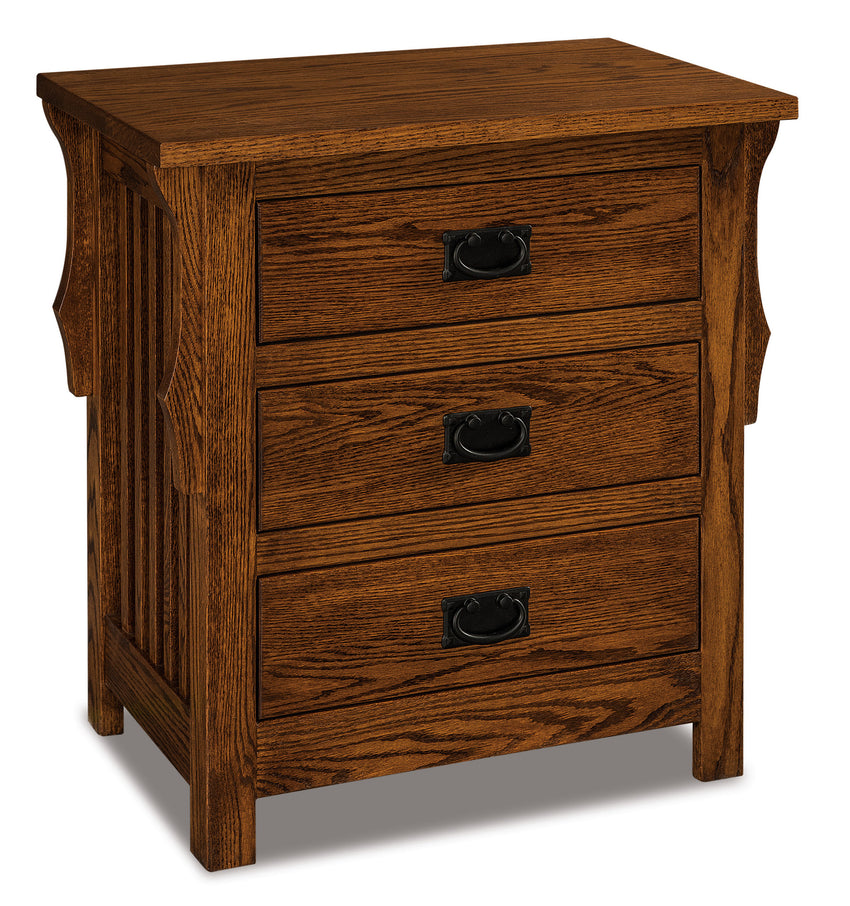 Stick Mission 3 Drawer Nightstand