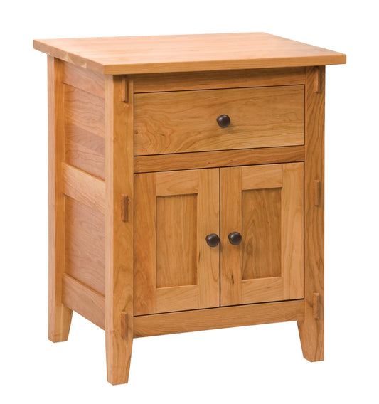 Bungalow Nightstand, 1 Drawer, 2 Doors